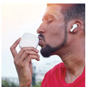 PaMu Slide True Wireless Słuchawki шумоподавляющая zestaw słuchawkowy Bluetooth TWS słuchawki z ładowania skrzynią z podwójnym mikrofonem