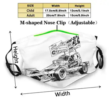 Tom Harris #1 Drawing Fashion Mouth Masks Filter Adult Kids Face Mask Brisca Stock Cars Stock Car Racing Tom Harris 84 1