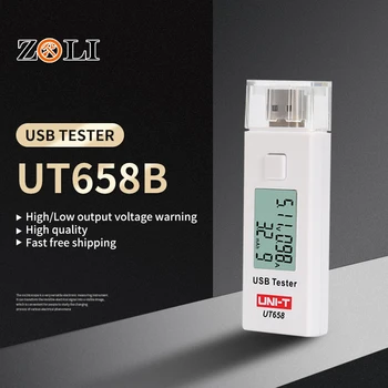 USB Tester Phone Computer Charging Detector Voltage Current Meter Capacity Monitor dc digital voltmeter UNIT UT658/UT658B