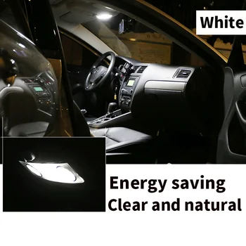 10szt akcesoria samochodowe biały wnętrze lampy led pakiet zestaw do 2011-2016 2017 2018 2019 Ford Explorer mapa kopuła bagażnika lampa