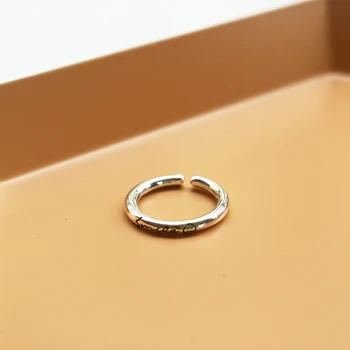 LouLeur 925 srebro próby uśmiech pierścienie prosta moda ładny design osoby dziki uśmiech pierścienie dla kobiet nastrój zawieszenia biżuteria prezent 2018