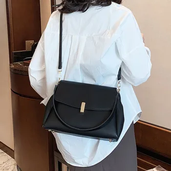 HOCODO Messenger torby wysokiej jakości miękka skóra syntetyczna kobiety moda projekt torby na ramię nowy jednolity kolor panie corssbody torby