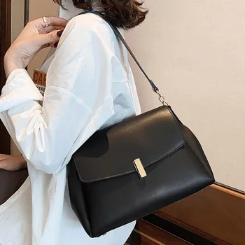 HOCODO Messenger torby wysokiej jakości miękka skóra syntetyczna kobiety moda projekt torby na ramię nowy jednolity kolor panie corssbody torby