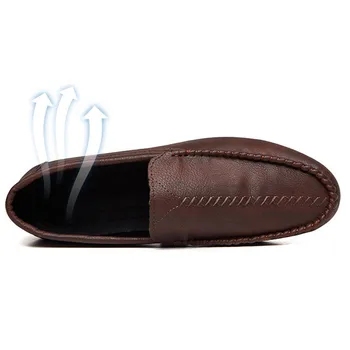 Włoskie buty męskie obuwie buty letnie męskie лоферы z imitacji skóry mokasyny слипоны męskie buty na płaskiej podeszwie oddychające Męskie buty do jazdy 2020