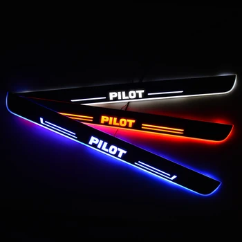 Led progi dla Honda PILOT-2020 do 2008-strumieniowe dynamiczne światło akrylowe progi nakładka akcesoria samochodowe