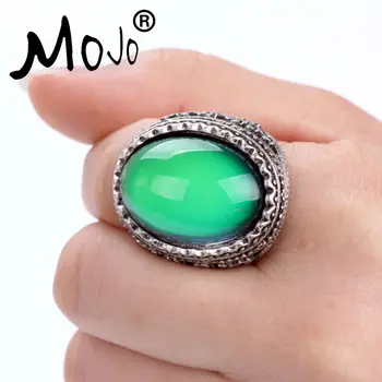 2szt vintage pierścionek zestaw pierścieni na palcach nastrój pierścień, który zmienia kolor obrączki siły dla kobiet, mężczyźni biżuteria RS009-029