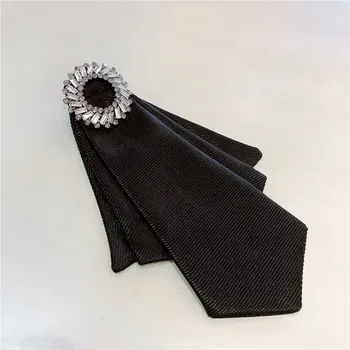 2020 nowy koreański styl student ładny vintage ogromny tkaniny krawat z kokardą dla dziewczyn moda damska akcesoria dla imprez