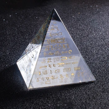 Szkło kryształowe K9 Egipt Piramida miniaturowa 60 mm 80 mm egipski reiki uzdrowienie chakra energetyczne piramidy do leczenia Feng Shui wystrój domu