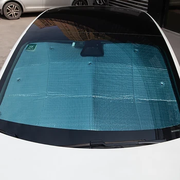 Do samochodu ochraniacz nawilżający okno osłona przeciwsłoneczna daszek osłona przedniej szyby przedni tylny samochód anty śnieg, lód ochrona UV dla Tesla model Trzy