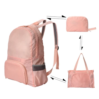 Unisex oryginalny wspinaczka dużej pojemności lekki plecak podwójnego przeznaczenia składany Back-to-school Fashion Bag