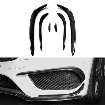 Włókna Węglowego Samochodu Przedni Zderzak Spojler Splitter Pokrywa Kratka Otwór Wentylacyjny Splitter Dla Mercedes Benz C Class W205-2019