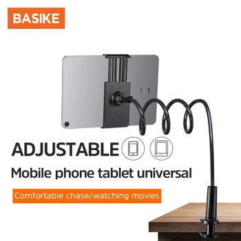 BASIKE uniwersalny leniwy uchwyt ramię elastyczne stojak na telefon komórkowy stenty uchwyt łóżko stół klip szyji uchwyt do telefonu