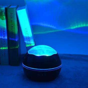 USB ładowanie lampki nocne sypialnia dla dzieci kolorowe projekcji rozgwieżdżone niebo lampa wirowania gwiazdy Księżyc romantyczna szafka atmosfera światła
