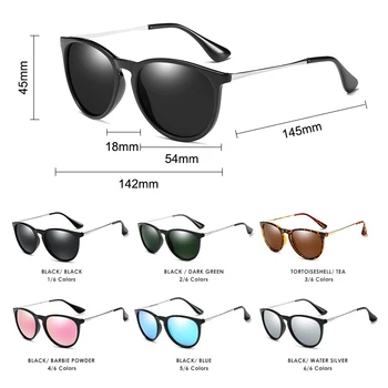 SIMPRECT 2021 rocznika okrągłe okulary polaryzacyjne mężczyźni lustro retro UV400 nadmiernego oświetlenia prawo jazdy okulary odcienie dla kobiet Oculos