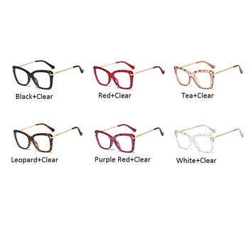 2019 luksusowe przezroczyste przezroczyste soczewki okulary ramka kobiety rocznika projektant marki retro damskie okulary ramki moda duże punkty