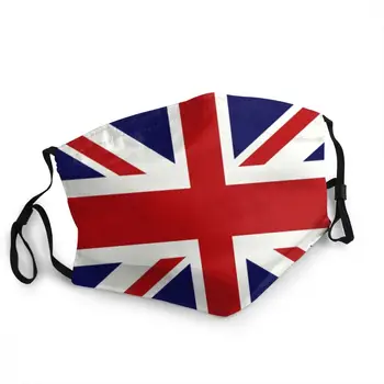 Union Jack flaga wielkiej Brytanii jednorazowa maska do twarzy anty mgła przeciwpyłowa osłona Mężczyźni Kobiety respirator usta-муфель