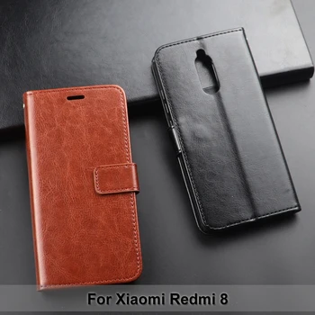 Dla Xiaomi Redmi 8 etui portfel PU skórzane etui