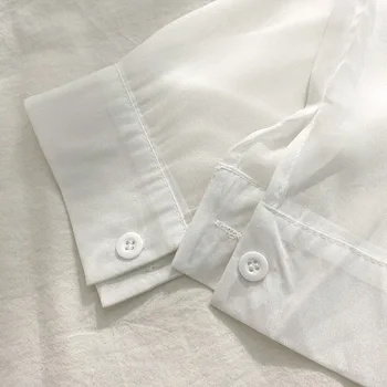 Bluzki Damskie letnie jednolity kolor delikatny krem chic moda koreański styl vintage temat damska odzież wierzchnia wszystko-Mecz wypoczynek
