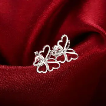 INALIS błyszczące kolczyki róże motyle dla kobiet romantyczne białe damskie miedziane kolczyki Jubileuszowa moda biżuteria polecamy