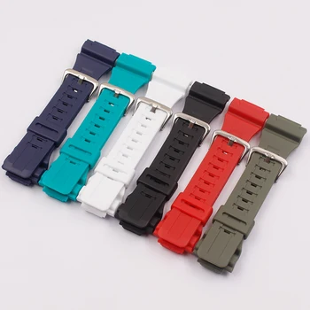 Akcesoria do zegarków Casio aqs 810w AQ-S800W żywicowy kolorowy pasek 18 mm męski i żeński watchband