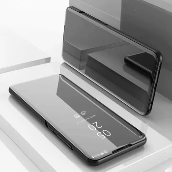 Dla Xiaomi Pocophone F2 Pro Case etui stojak lusterko wsteczne Case Poco Phone F2 Pro pokrowiec skórzany pokrowiec dla Xiaomi Mi Pocophone F2 Pro