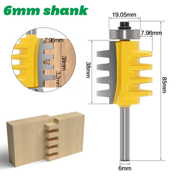 6 mm/8 mm chwyt poręcz cofania palec połączenie klej bit stożek łącznik do drewna frezy elektronarzędzia drewno frezy