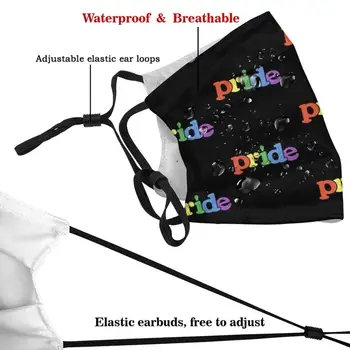 Pride Retro Gay Pride Są Zmywalni Adult Kids Filter Mouth Mask Pride Flag Queer Lgbtq Gay Retro Lesbian Rainbow Vintage Distressed