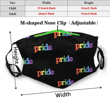 Pride Retro Gay Pride Są Zmywalni Adult Kids Filter Mouth Mask Pride Flag Queer Lgbtq Gay Retro Lesbian Rainbow Vintage Distressed