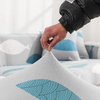 2020 nowy Nordic Stretch pokrowce segmentowe elastyczny stretch sofa etui do salonu Sofa etui L forma fotel pokrowiec