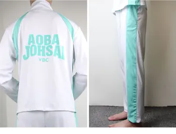 Haiku!! Aoba Johsai High School Jersey Cosplay Kostium Haikiyu Oikawa Tooru Mundurki Szkolne Sprotswear ( Kurtka +Spodnie)