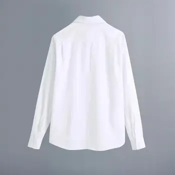 XNWMNZ za kobiety 2020 moda z krawatem plisowana bluzka vintage z długim rękawem na guziki koszule damskie eleganckie bluzki