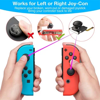 25 szt./kpl. wymiana joysticka Joycon dla Nintendo Switch / Lite Game Controller 3D Analog Stick Parts Repair Tool Kit
