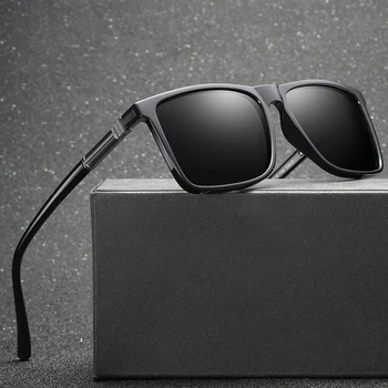 Mimiyou 2018 Fashion Square HD okulary polaryzacyjne mężczyźni bez etui okulary do jazdy TR90 rama wędkarskie okulary przeciwsłoneczne, męskie okulary przeciwsłoneczne