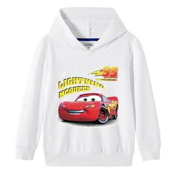 Disney Cars 95 sweter z kapturem Europejski i amerykański cartoon drukowanych dziecięca bluza chłopcy bluza z kapturem dzieci