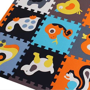 18szt z długimi krawędziami dzieci spienionych dywan baby game mat foam flooring Eva jigsaw Puzzle mat baby mosaic crawling toys tiles