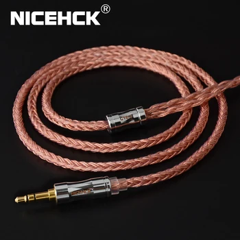 NICEHCK C16-3 16 rdzeni przewód miedziany o wysokiej czystości 3.5/2.5/4.4 mm Plug MMCX/2Pin/QDC/NX7 PinFor KZCCA ZSX C12 TFZ BL-03 NX7 Pro/DB3