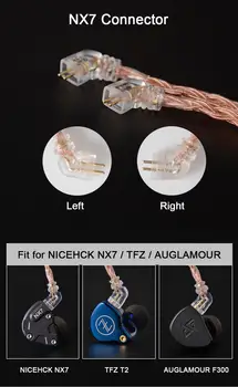 NICEHCK C16-3 16 rdzeni przewód miedziany o wysokiej czystości 3.5/2.5/4.4 mm Plug MMCX/2Pin/QDC/NX7 PinFor KZCCA ZSX C12 TFZ BL-03 NX7 Pro/DB3
