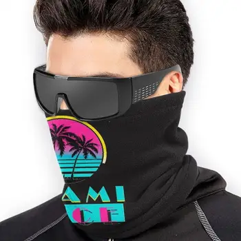 Miami Vice Kwacze Neck Warmer chustka szalik maska do twarzy z Miami Miami Vice Vice 80s Heat koszykówka retro Wade Dwayne Wade