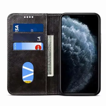 Luksusowy pokrowiec na telefon komórkowy iPhone11 X XR XS MAX 11Pro 7 8Plus Leather Flip Wallet Stand Cover Cases