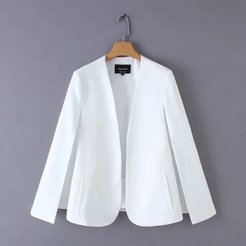 Projekt podziału damski płaszcz garnitur marynarka casual lady Czarno-biała kurtka moda uliczna wolna kurtki bluzki C613