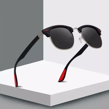 Klasyczne Okulary Polaryzacyjne Mężczyzn Marki Projektant Wysokiej Jakości Okulary Mężczyźni Moda Metalowe Okulary Odkryty Jazdy Okulary