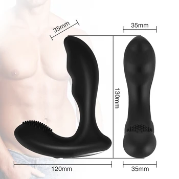 Bezprzewodowy zdalny dildo wibrator dla mężczyzn wibracje masażer prostaty G spot stymulujący wibrator korek analny korek analny zabawki dorosłych
