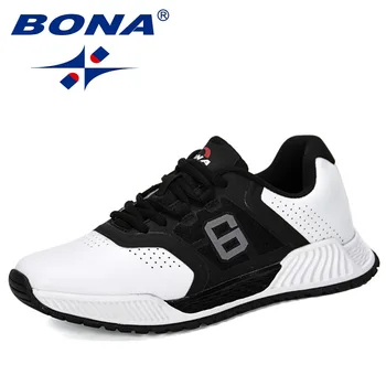 BONA 2019 nowe projektanci męska Casual buty wygodne, oddychające buty do chodzenia Man Tenis Feminino Zapatos buty do wypoczynku