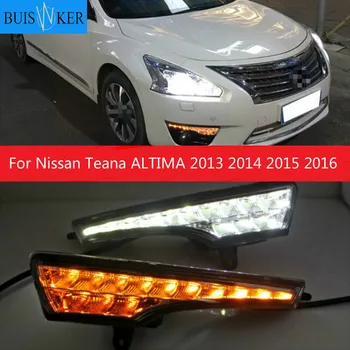 1 zestaw drl Nissan Teana ALTIMA 2013 2016 LED DRL do jazdy dziennej światła dziennego z поворотником