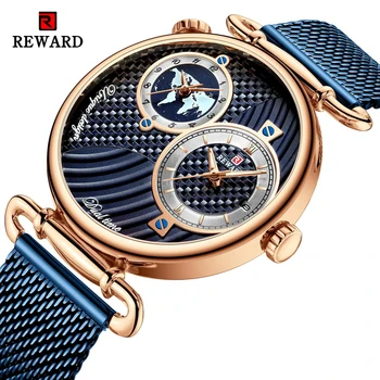 Nagroda luksusowe moda netto pas męski zegarek analogowy podwójny chronograf Kwarcowy zegarek męskie zegarki Męskie wodoodporny zegarek dla mężczyzn