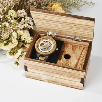 BOBO BIRD męskie zegarki automatyczne zegarki mechaniczne wielofunkcyjne drewniane zegarki męskie relogio masculino drewniane pudełka do zegarków