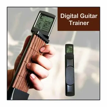 2020 Pocket Guitar Chord Trainer Six Grade with Screen Display Beat Climbing Lattice Guitar Accessories praktyczny Kieszonkowy gitara