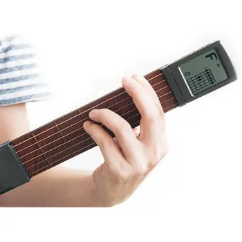 2020 Pocket Guitar Chord Trainer Six Grade with Screen Display Beat Climbing Lattice Guitar Accessories praktyczny Kieszonkowy gitara