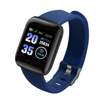 116 inteligentne zegarki rytmu serca fitness tracker zegarek Mężczyźni Kobiety monitor ciśnienia krwi wodoodporny Sport inteligentne zegarki dla Androida i IOS