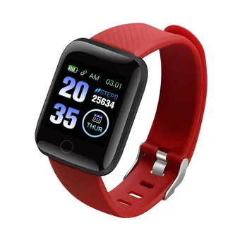 116 inteligentne zegarki rytmu serca fitness tracker zegarek Mężczyźni Kobiety monitor ciśnienia krwi wodoodporny Sport inteligentne zegarki dla Androida i IOS